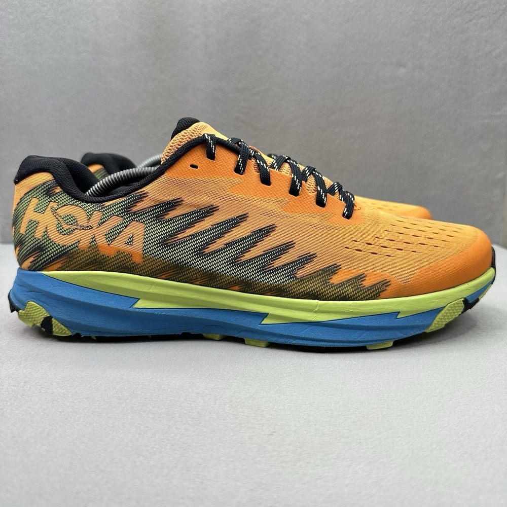 Mens Size 12.5 (D) Hoka One One Torrent 3‎ Shoes Solar Flare Trail Running